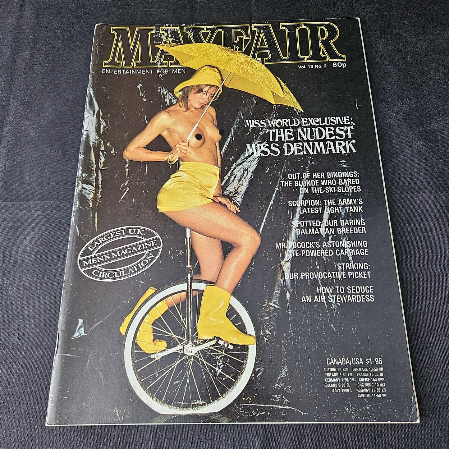 Mayfair Magazine February 1978 Volume 13 Number 2 (1387) Amanda Sue Adey Anette Pam Belinda Helena Erica Caroline Glamour Models