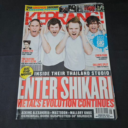 Kerrang! Magazine July 16 2011 Issue 1372 (1388) Enter Shikari Jared Leto Linkin Park Foo Fighters Biffy Clyro Gallows Asking Alexandria Bands Singers