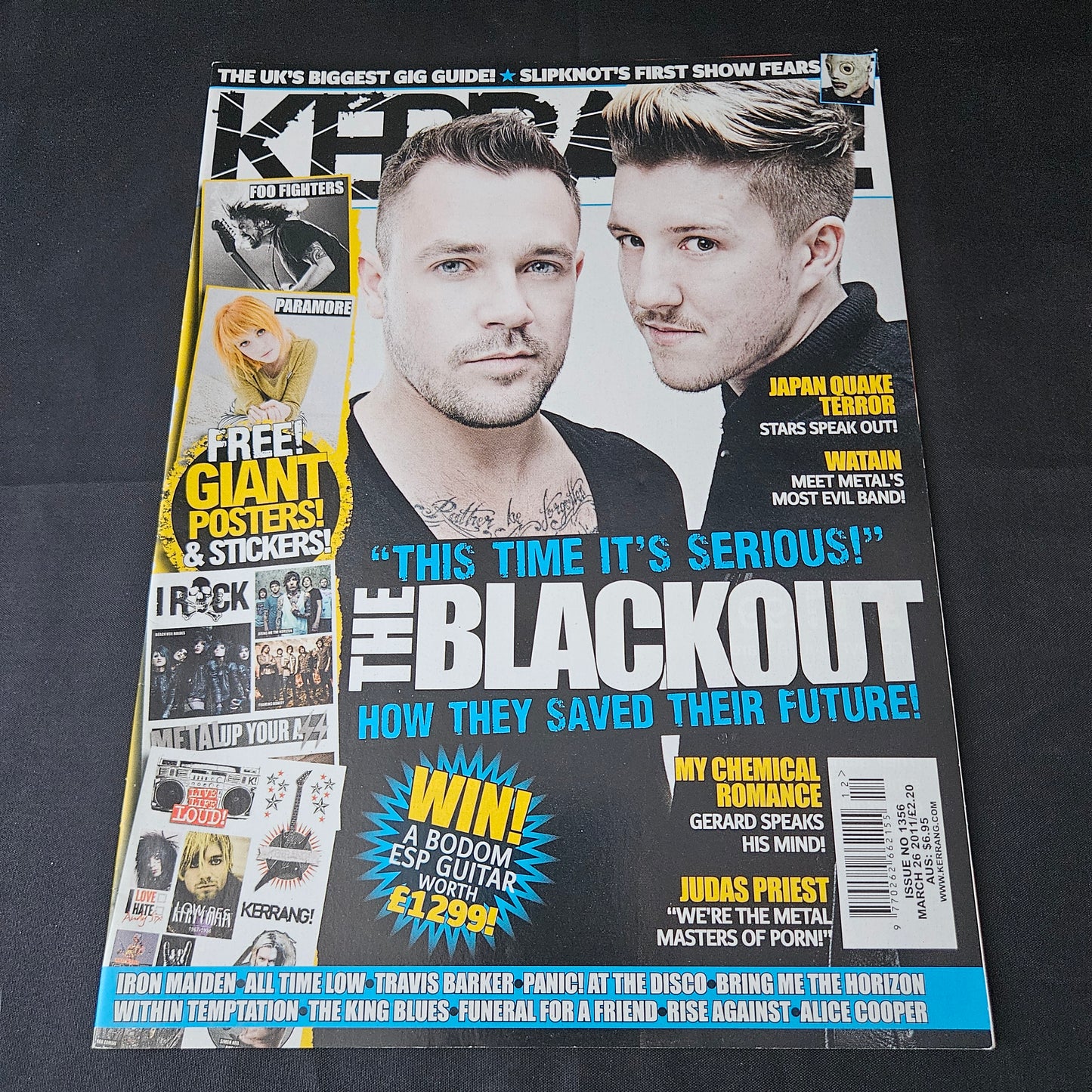 Kerrang! Magazine March 26 2011 Issue 1356 (1388) The Blackout Rob Zombie Jared Leto 30 Seconds To Mars My Chemical Romance Judas Priest Bands Singers