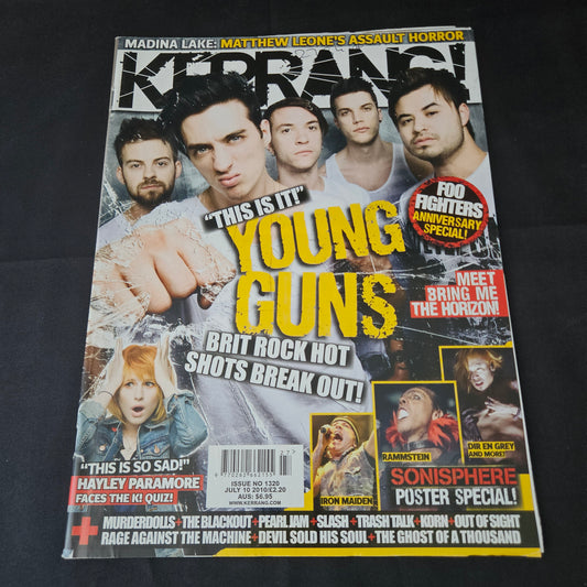 Kerrang! Magazine July 10 2010 Issue 1320 (1388) Young Guns Till Lindemann Rammstein Brian Molko Placebo Foo Fighters Hayley Williams Paramore Bring Me The Horizon Bands Singers