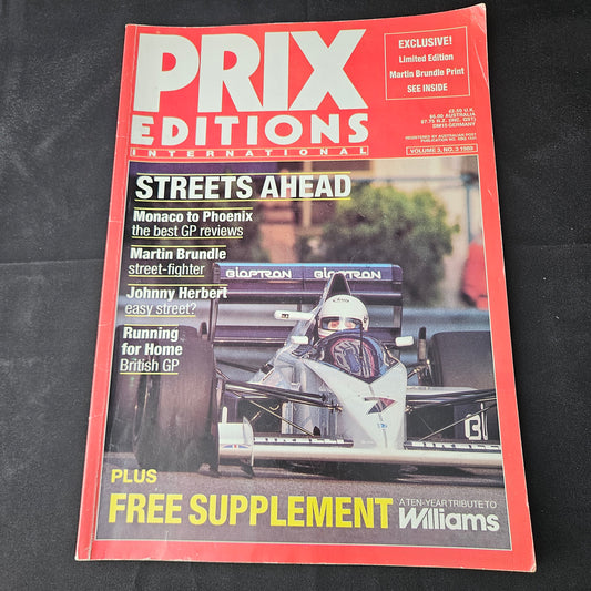 Prix Editions International Magazine March 1989 (1396) Williams Brabham Benetton Monaco GP Phoenix GP British GP F1 Magazine