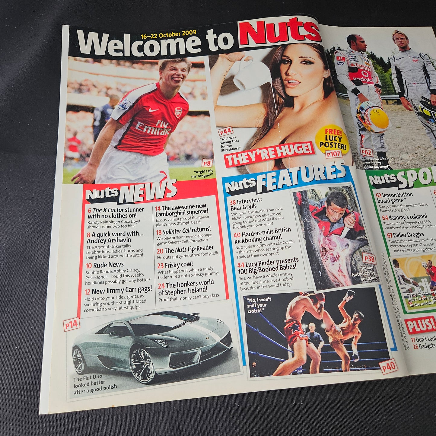 Nuts Magazine 16-22 October 2009 (1397) Lucy Pinder POSTER Sophie Howard Kitty Lea Jennifer Lamiraqui