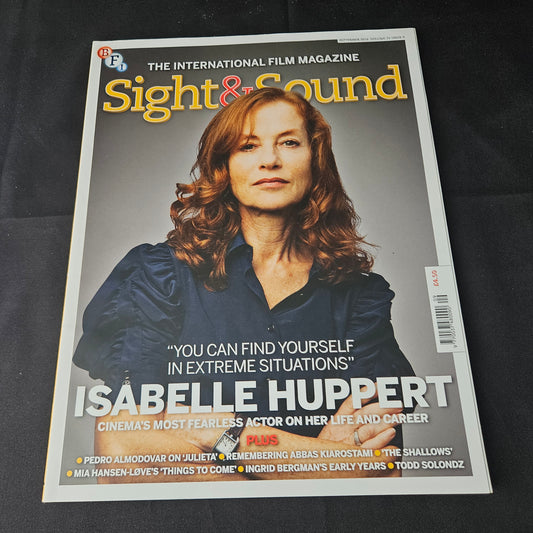 Sight & Sound Magazine September 2016 (1398) Isabelle Huppert Film Magazine