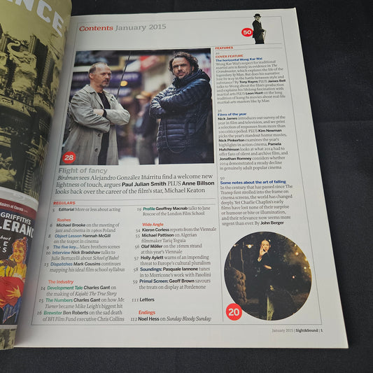Sight & Sound Magazine January 2015 (1398) The Grandmaster Wong Kar Wai Birdman Michael Keaton Interstellar