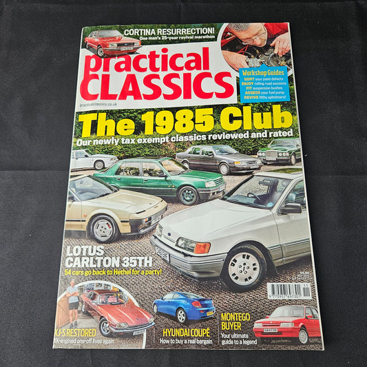 Practical Classics Magazine November 2025 (1399) 1985 Club Lotus Carlton Ford Cortina Hyundai Coupe Montego Jaguar XJS