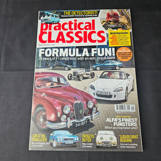 Practical Classics Magazine September 2025 (1399) Formula Fun F1 Jaguar Mk2 Honda S2000 Alfa Romeo Subaru BRAT X300 Frogeye Sprite
