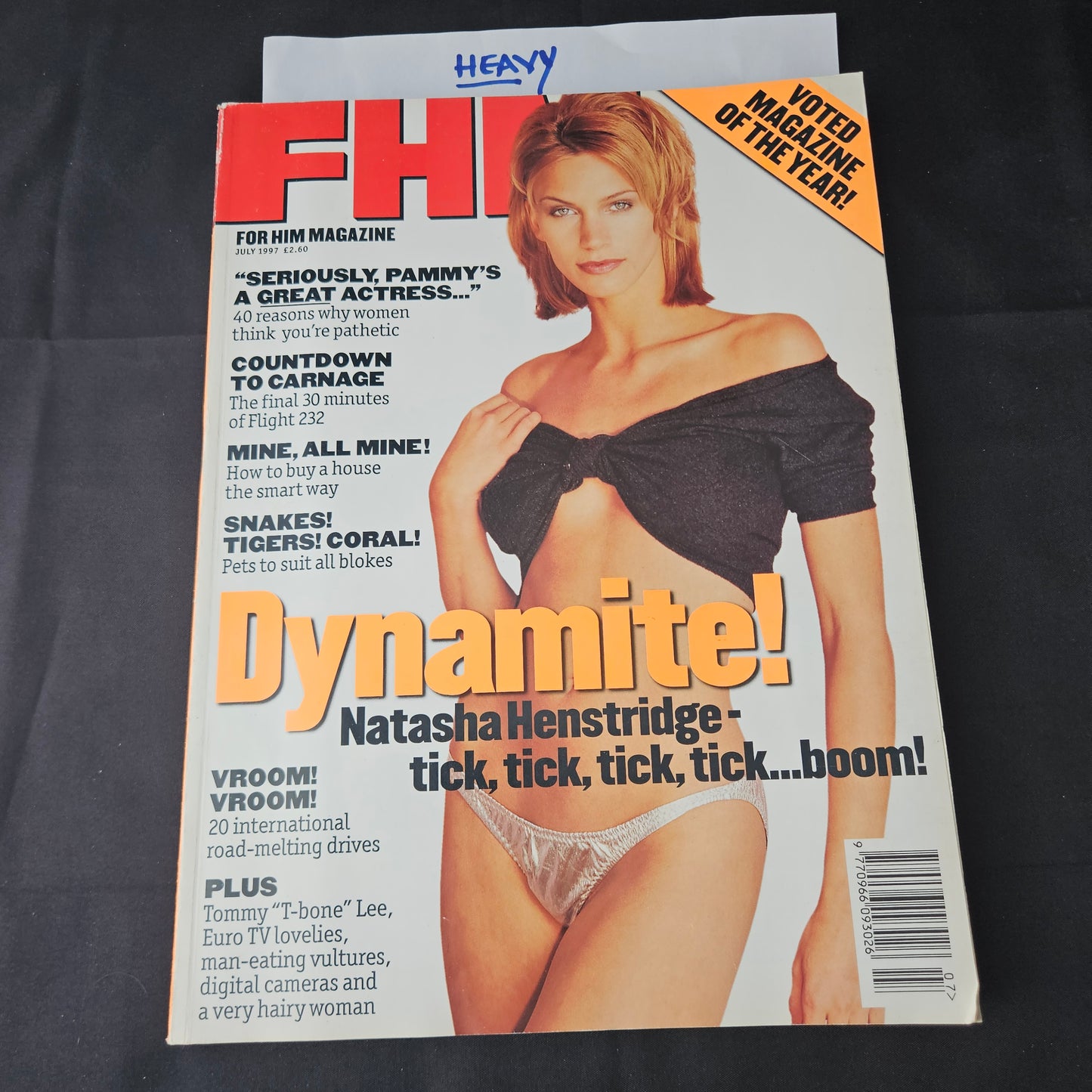 FHM Magazine July 1997 (1400) Natasha Henstridge Tommy Lee Gary Numan Jamie Luner
