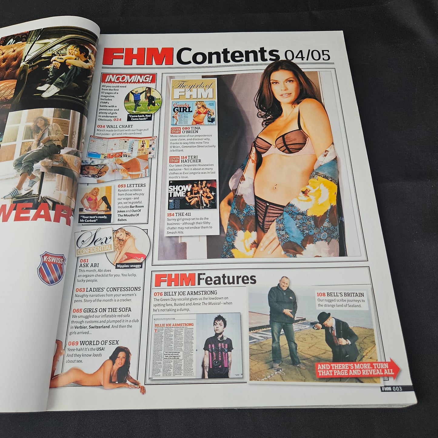 FHM Magazine April 2005 (1401) Tina O’Brien Teri Hatcher Billie Joe Armstrong Kelly Jones