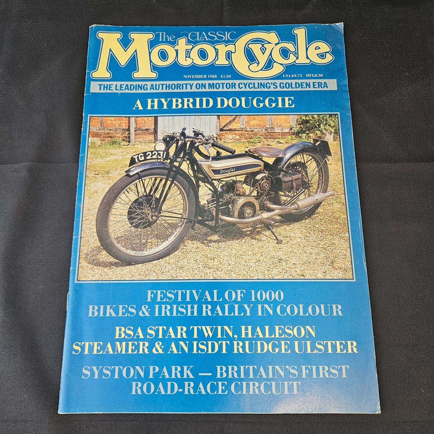 The Classic Motor Cycle Magazine November 1988 (1402) Douglas BSA Star Twin Syston Park