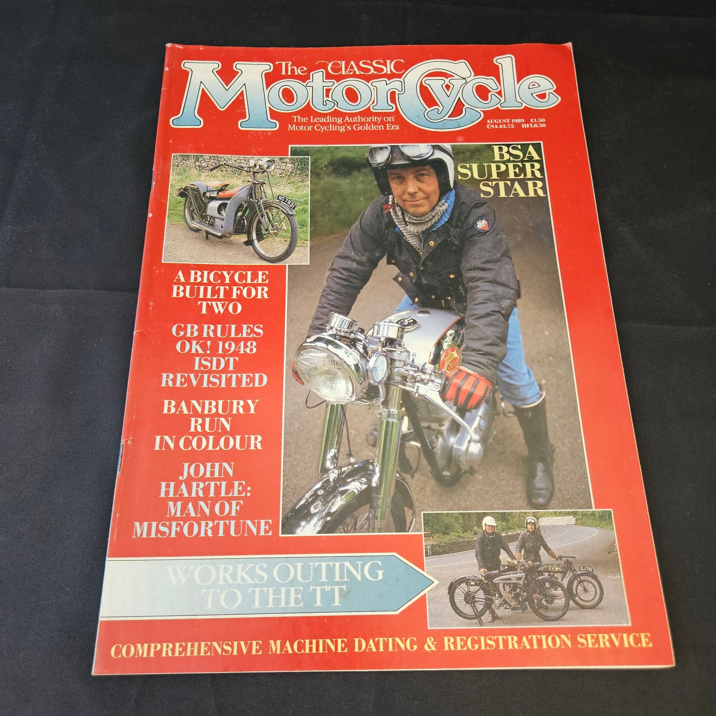 The Classic Motor Cycle August 1989 (1402) BSA Super Star John Hartle Banbury Run TT