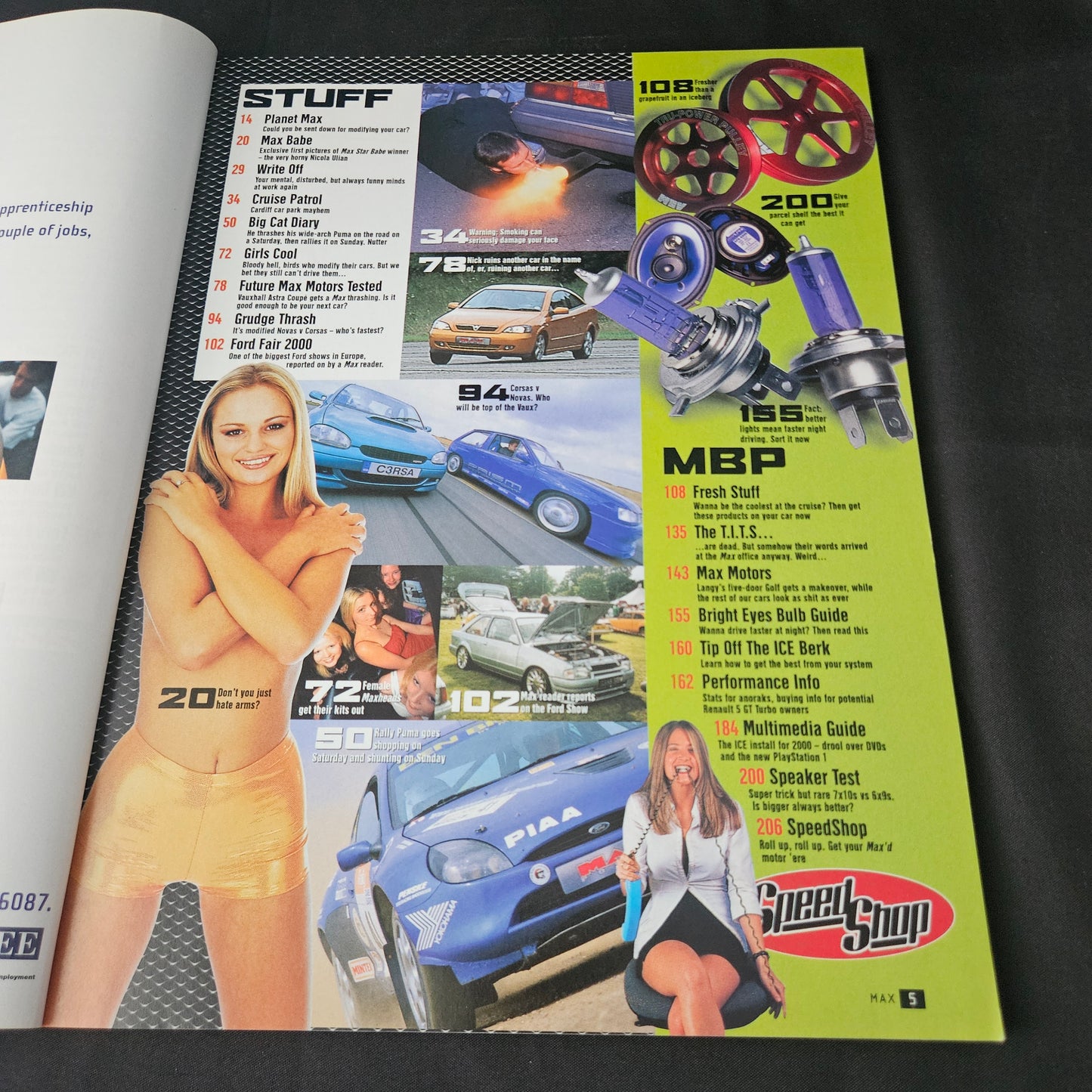 Max Power Magazine October 2000 (1404) Citroen Diavolo VTS Mercedes C180 Ford Fiesta RS Turbo