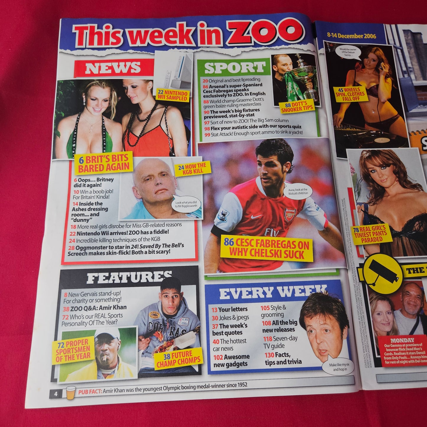ZOO Magazine 8-14 December 2006 (1407) Keeley Hazell POSTER Gemma Atkinson Hollyoaks Stars Glamour Models