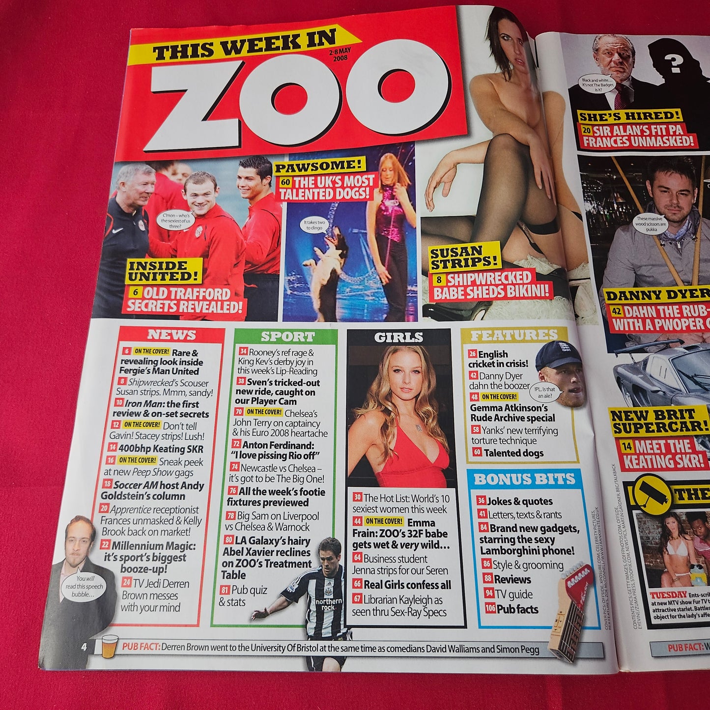 Zoo Magazine 2-8 May 2008 (1407) Gemma Atkinson Emma Frain Stacey Susan Charlotte McKenna