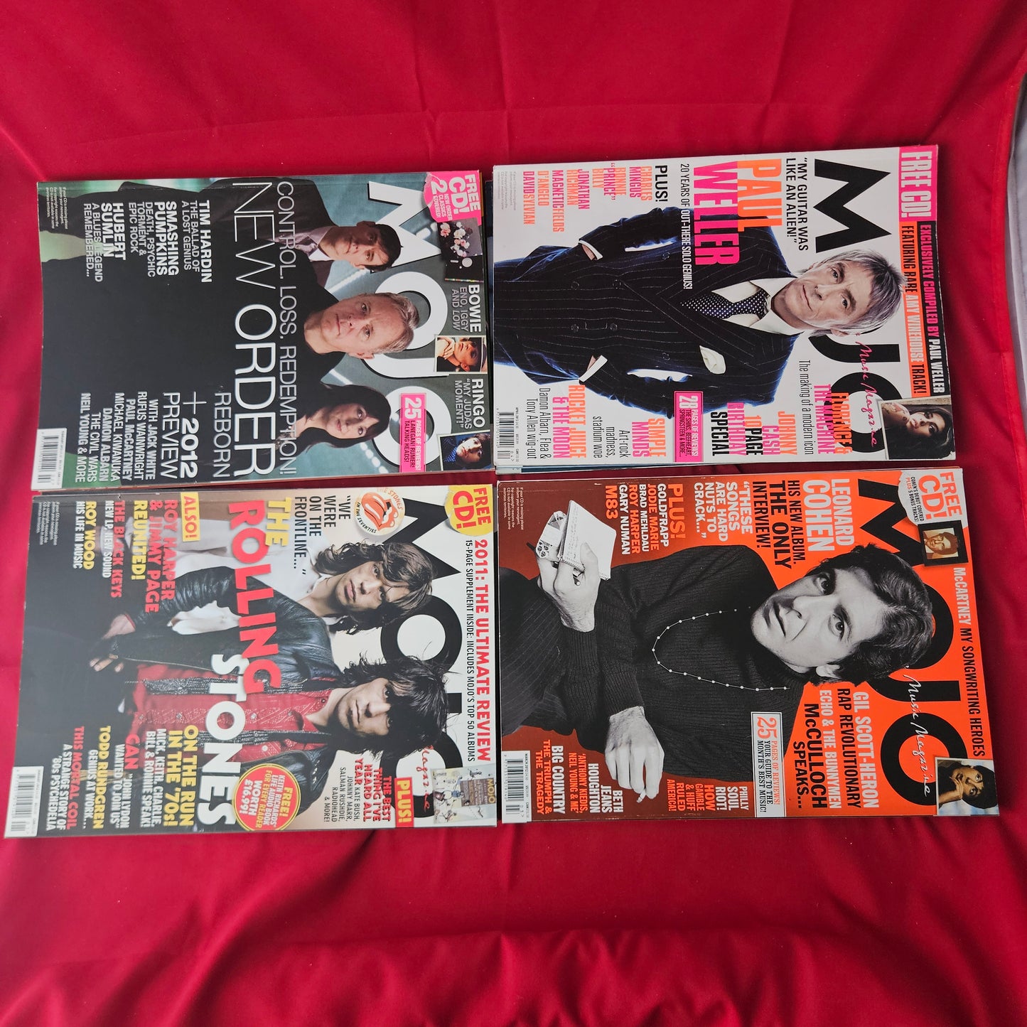 12x MOJO Magazines 2012 Full Year Bundle / Job Lot Led Zeppelin Beatles Paul Weller Smiths BJL0145