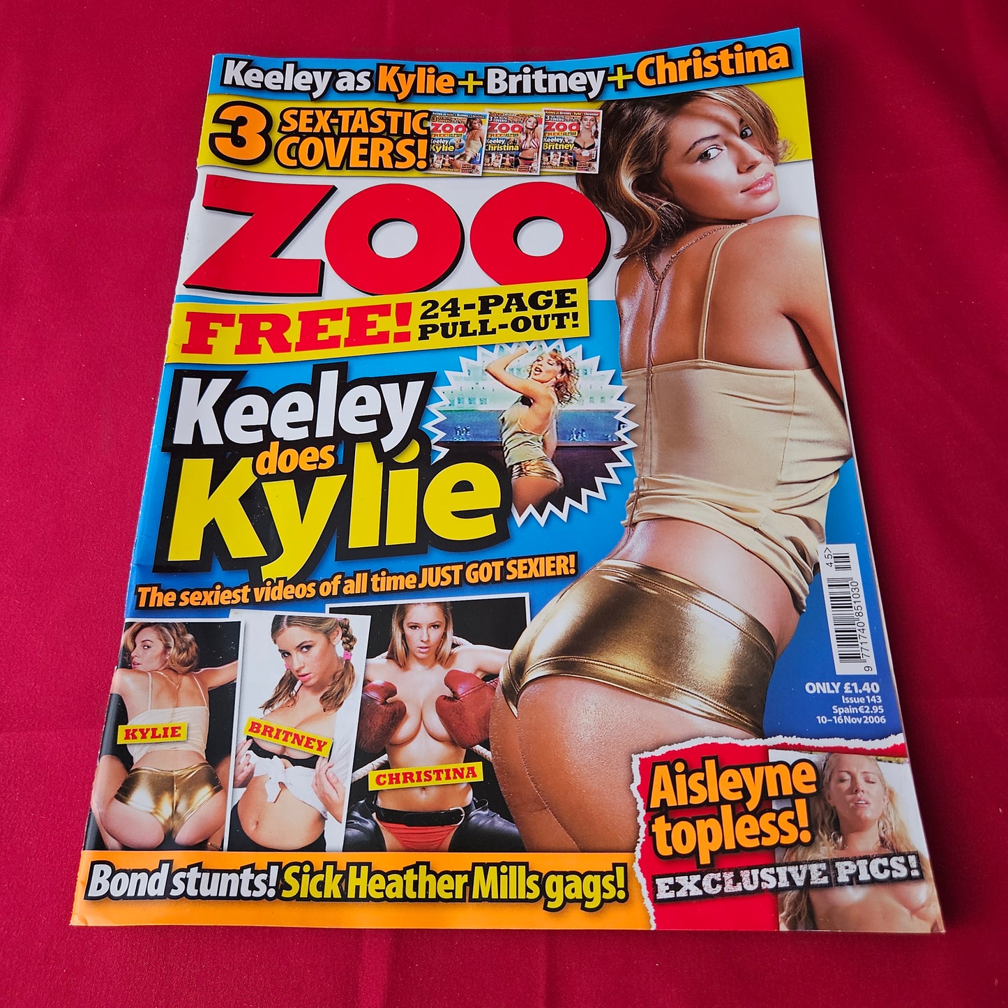 Zoo Magazine 10-16 November 2006 (1408) Keeley Hazell POSTER Aisleyne Horgan Wallace Kylie Britney Christina Models