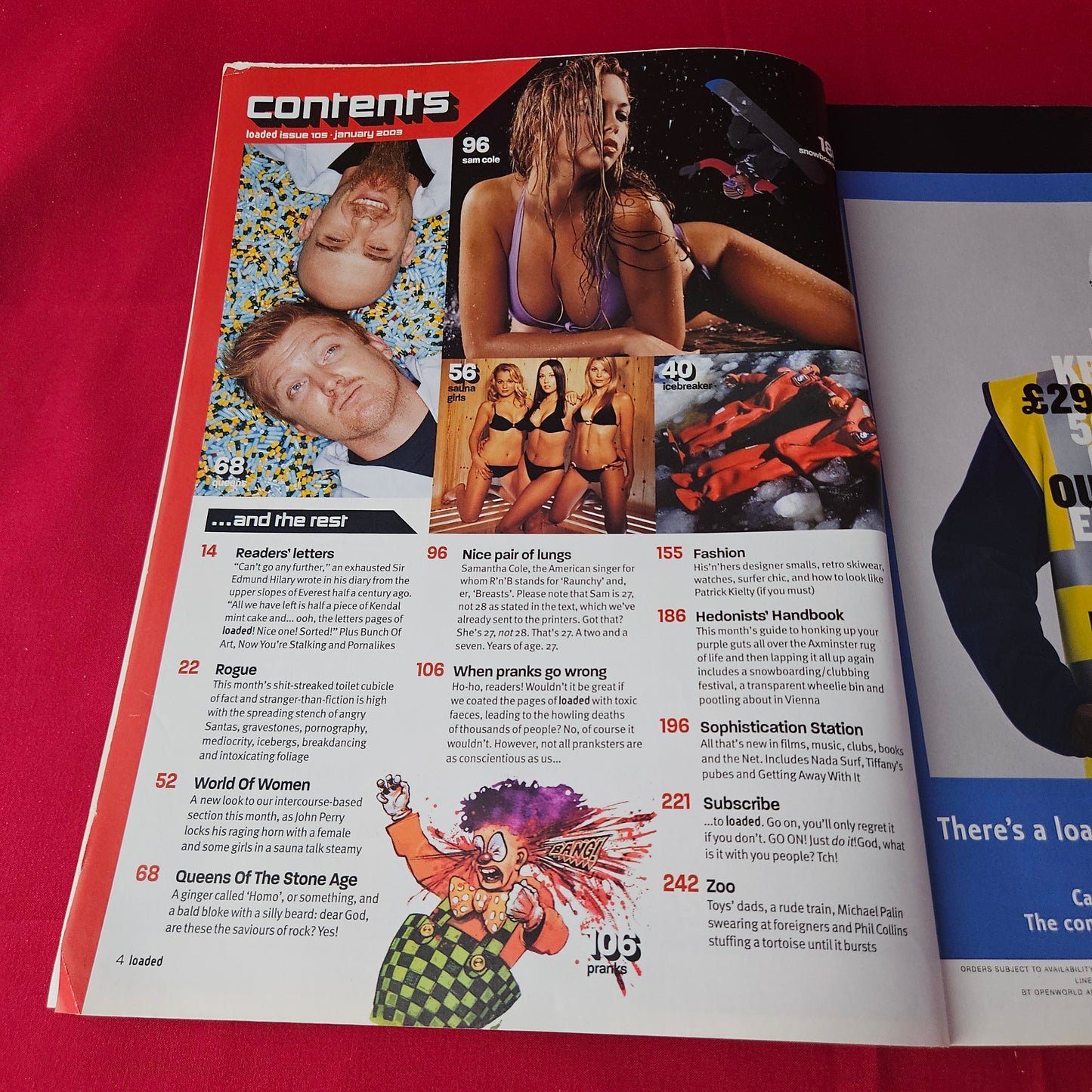 Loaded Magazine January 2003 (1409) Nina Keeley Sam Cole Dream Team