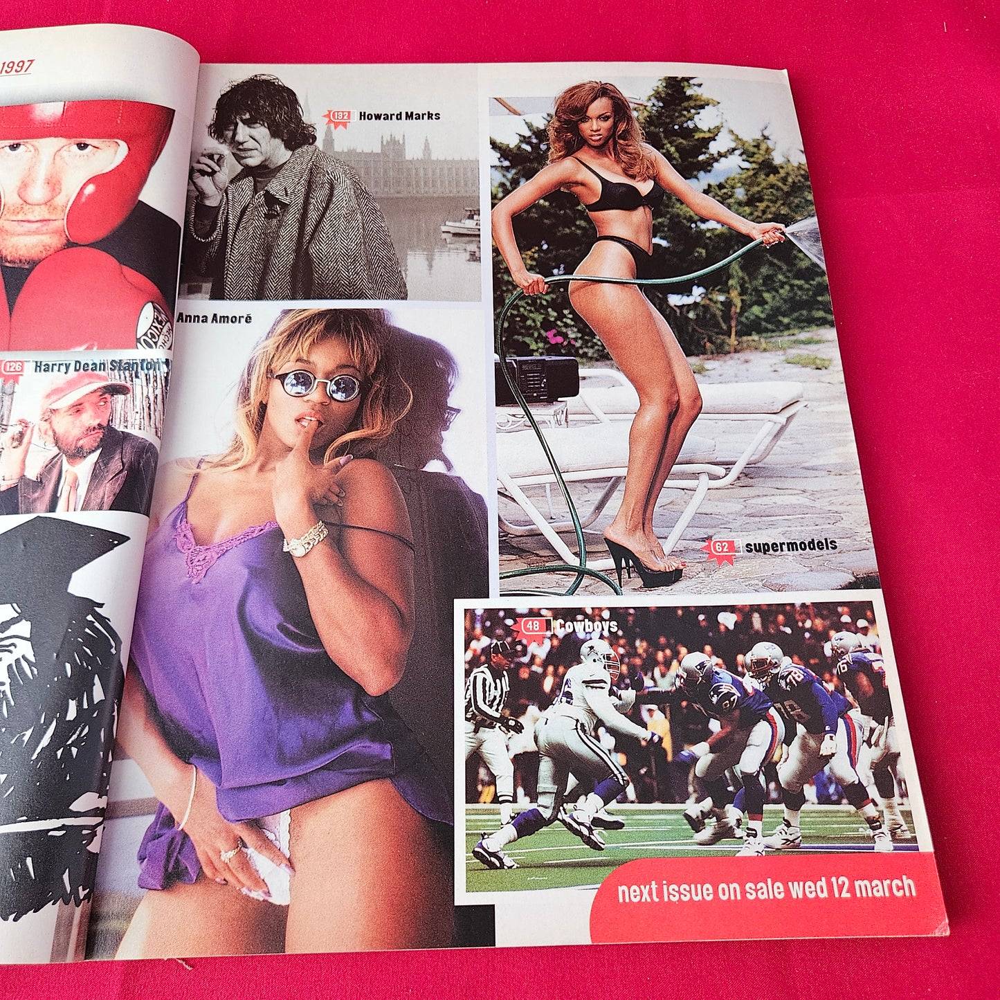 Loaded Magazine March 1997 (1409) Cindy Crawford Anna Amore Tyra Eva Claudia Poster