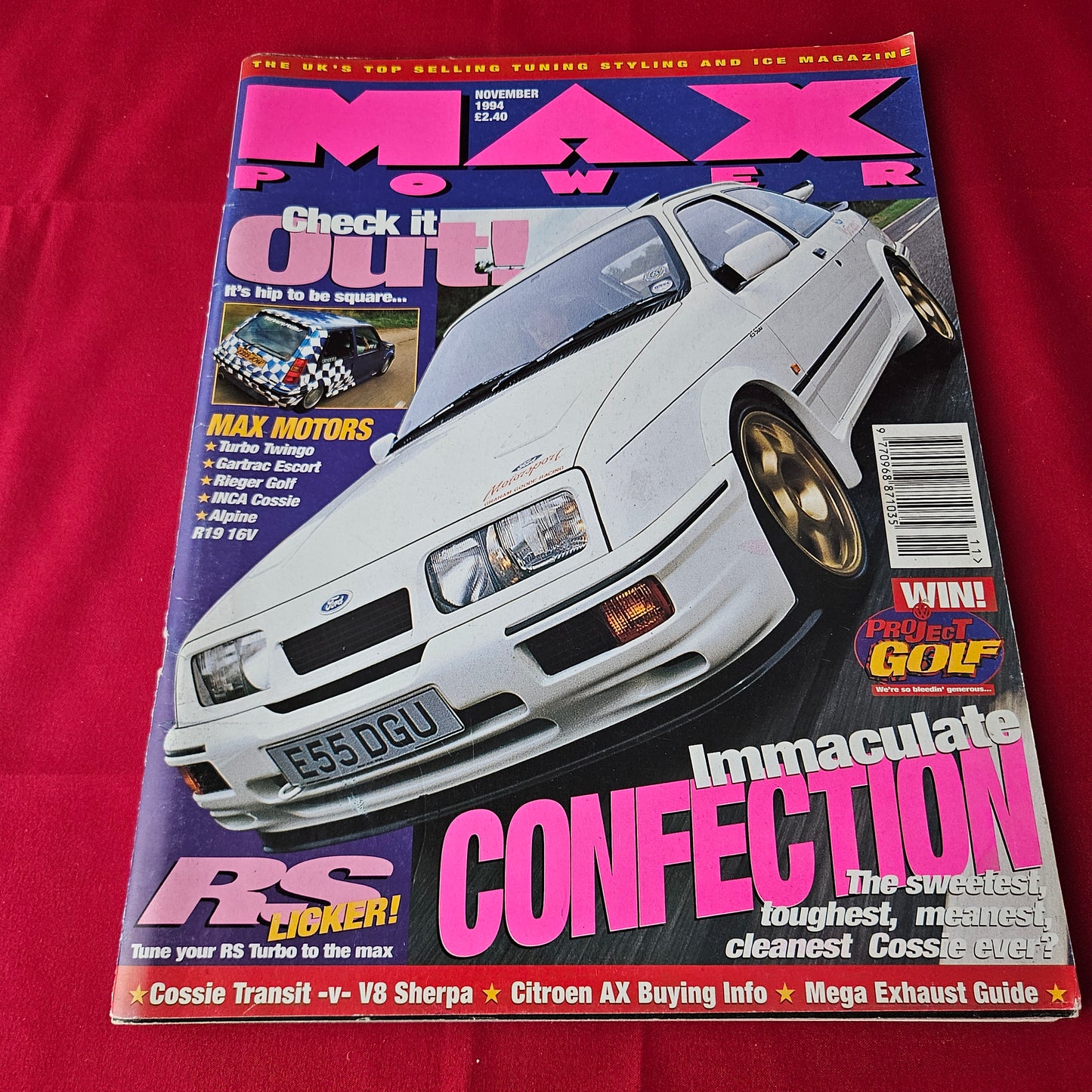Max Power Magazine November 1994 (1410) Ford Sierra Cosworth Rieger Golf Turbo Twingo Gartrac Escort
