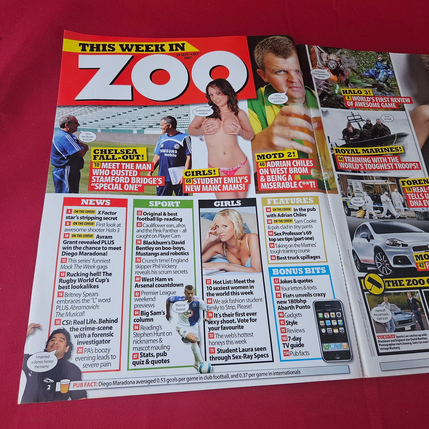 Zoo Magazine 28 September-4 October 2007 (1412) Sam Cooke Gemma Atkinson Danni Minogue Sarah Harding