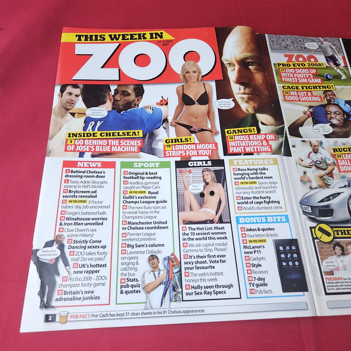 Zoo Magazine 21-27 September 2007 (1412) Seren Gibson Sarah Harding Jodie Marsh Sophie Howard