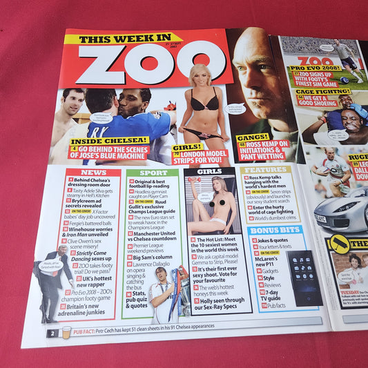 Zoo Magazine 21-27 September 2007 (1412) Seren Gibson Sarah Harding Jodie Marsh Sophie Howard