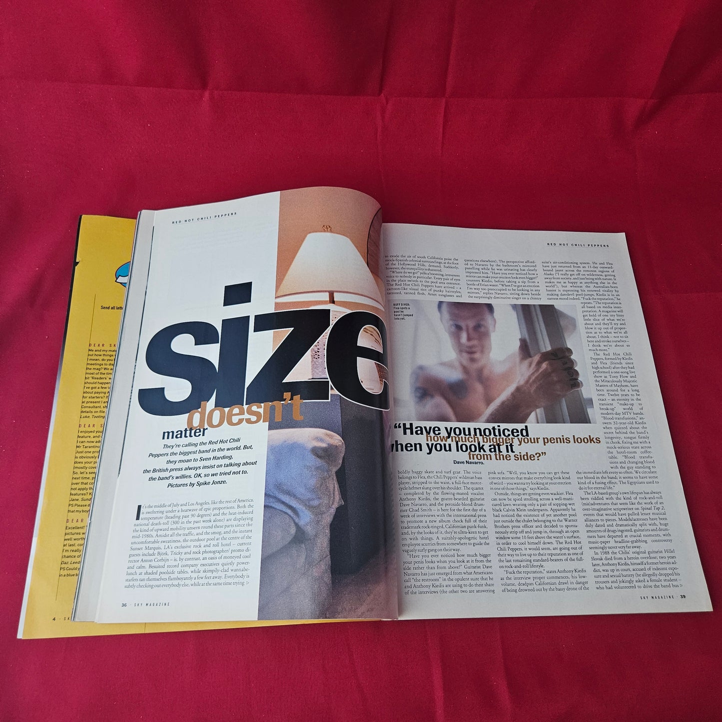 Sky Magazine September 1995 (1414) Cindy Crawford Quentin Tarantino Gena Lee Nolin