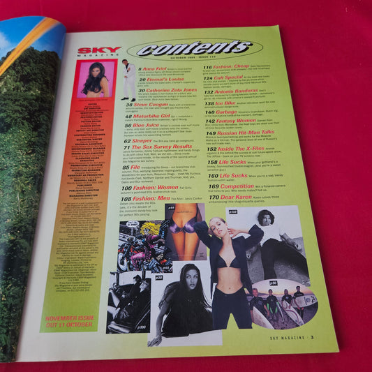 Sky Magazine October 1995 (1414) Anna Friel Antonio Banderas Catherine Zeta Jones Steve Coogan