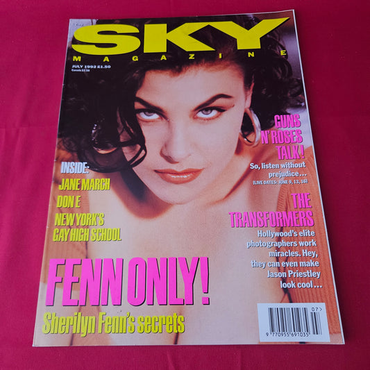 Sky Magazine July 1992 (1414) Sherilyn Fenn Jane March Jason Priestley River Phoenix Keanu Reeves