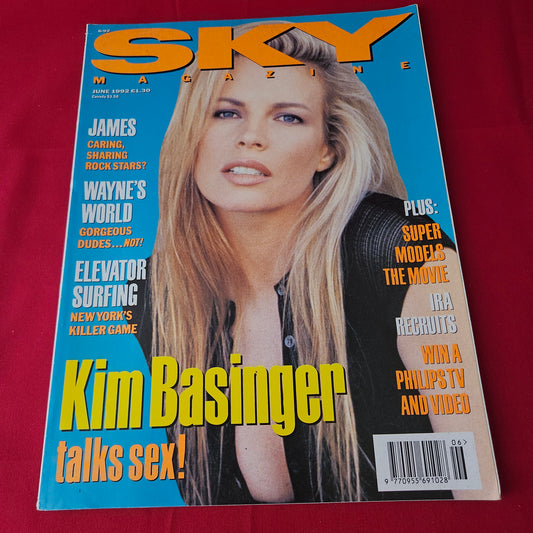 Sky Magazine June 1992 (1414) Kim Basinger Madonna Antonio Banderas Bojesse Christopher