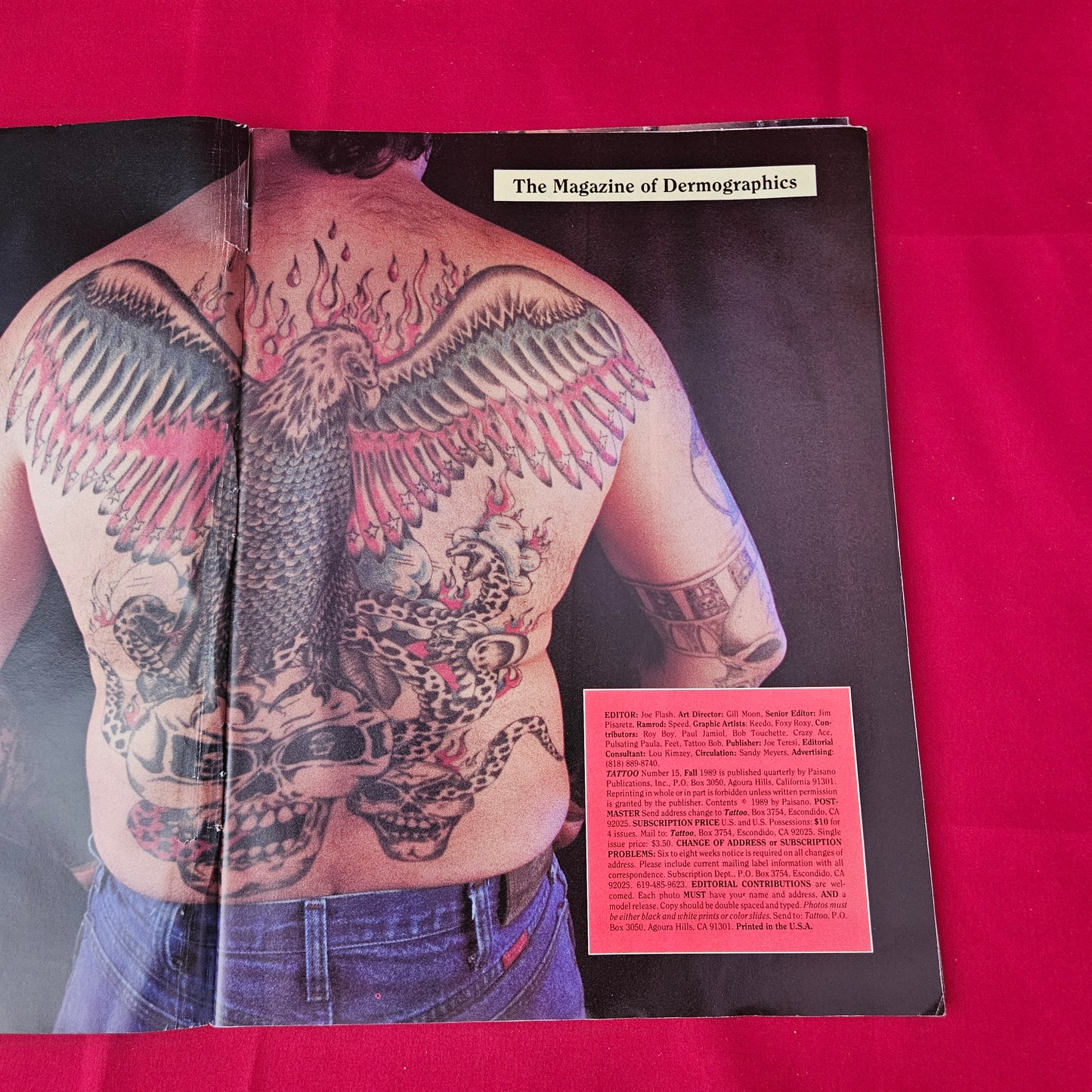 Easyriders Tattoo Magazine Fall 1989 No 15 (1416) Harley Davidson Dragon Eagle Skin Art