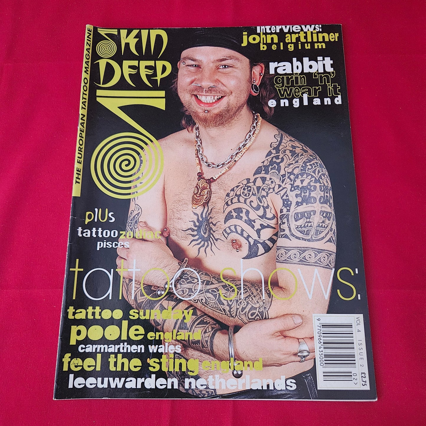 Skin Deep Tattoo Magazine Vol 4 Issue 2 (1416) Tattoo Shows Zodiac Pisces Tribal Body Jewellery