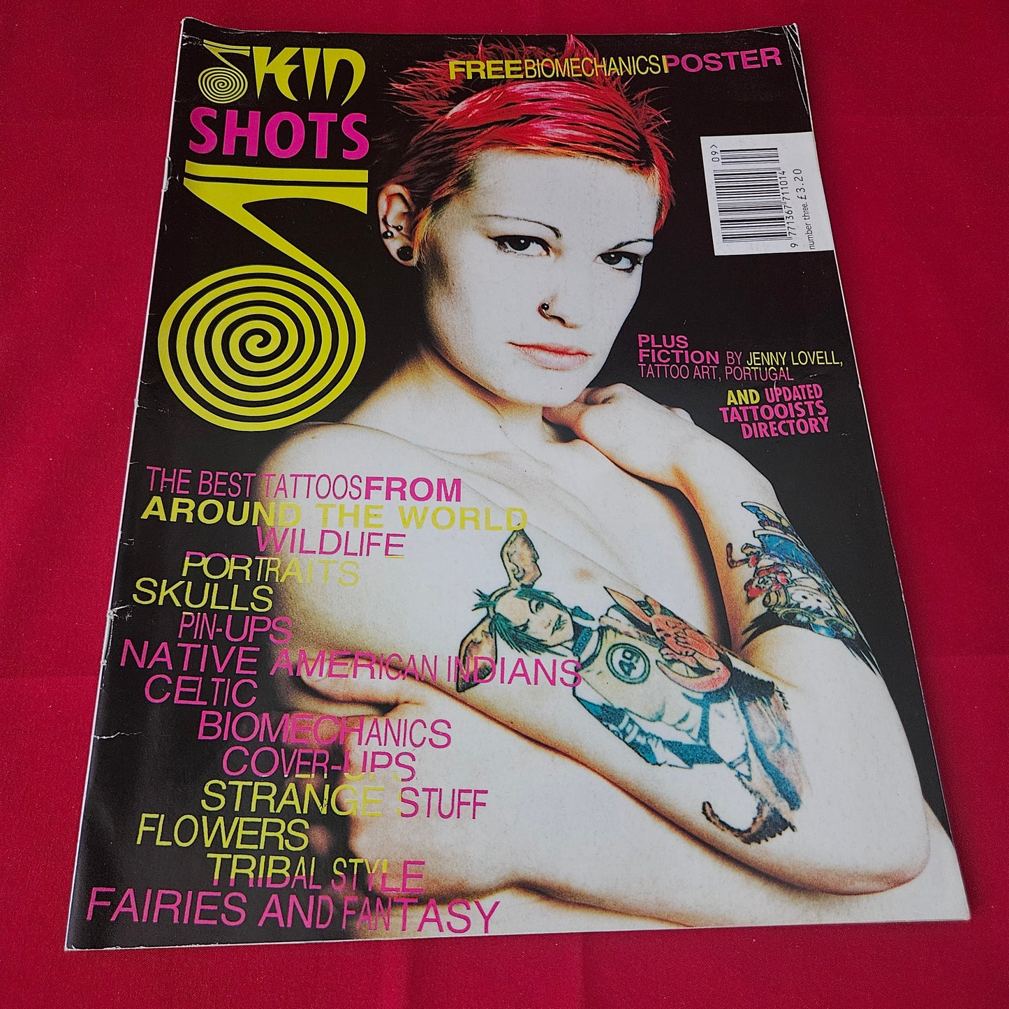 Skin Shots Tattoo Magazine No 3 (1416) Biomechanics Skulls Wildlife Portraits Celtic Tribal Artwor