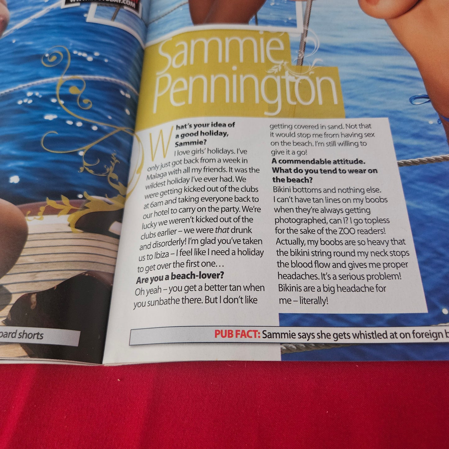 Zoo Magazine 18-24 July 2008 (1418) Danni Wells Sammie Pennington Amii Grove Seren Gibson Sam Cooke