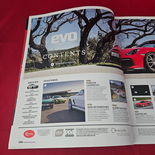 evo Magazine Issue 208 May 2015 (1420) Audi R8 Porsche Cayman GT4 Tesla Model S P85D BMW M4