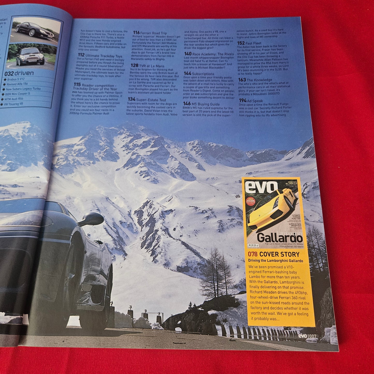 evo Magazine August 2003 (1420) Lamborghini Gallardo Mercedes McLaren SLR Ferrari 360 Modena 575 Maranello