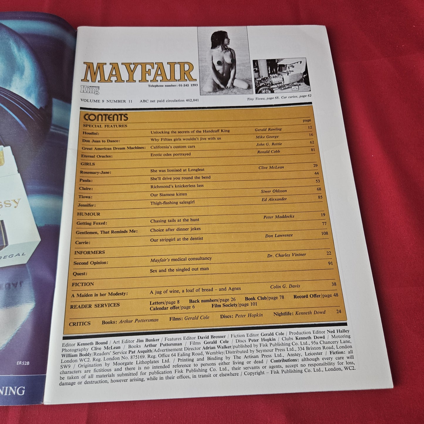 Mayfair Magazine Vol 9 No 11 (1420) Rosemary-Jane Paula Claire Nicholson Tiowa Jennifer