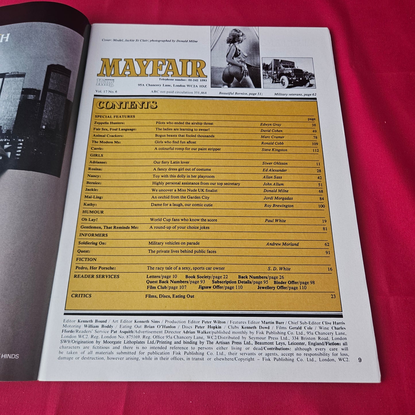 Mayfair Magazine Vol 17 No 6 (1420) Jackie St Clair Bernice Winters Rosina Nancy Mai-Ling Kathy