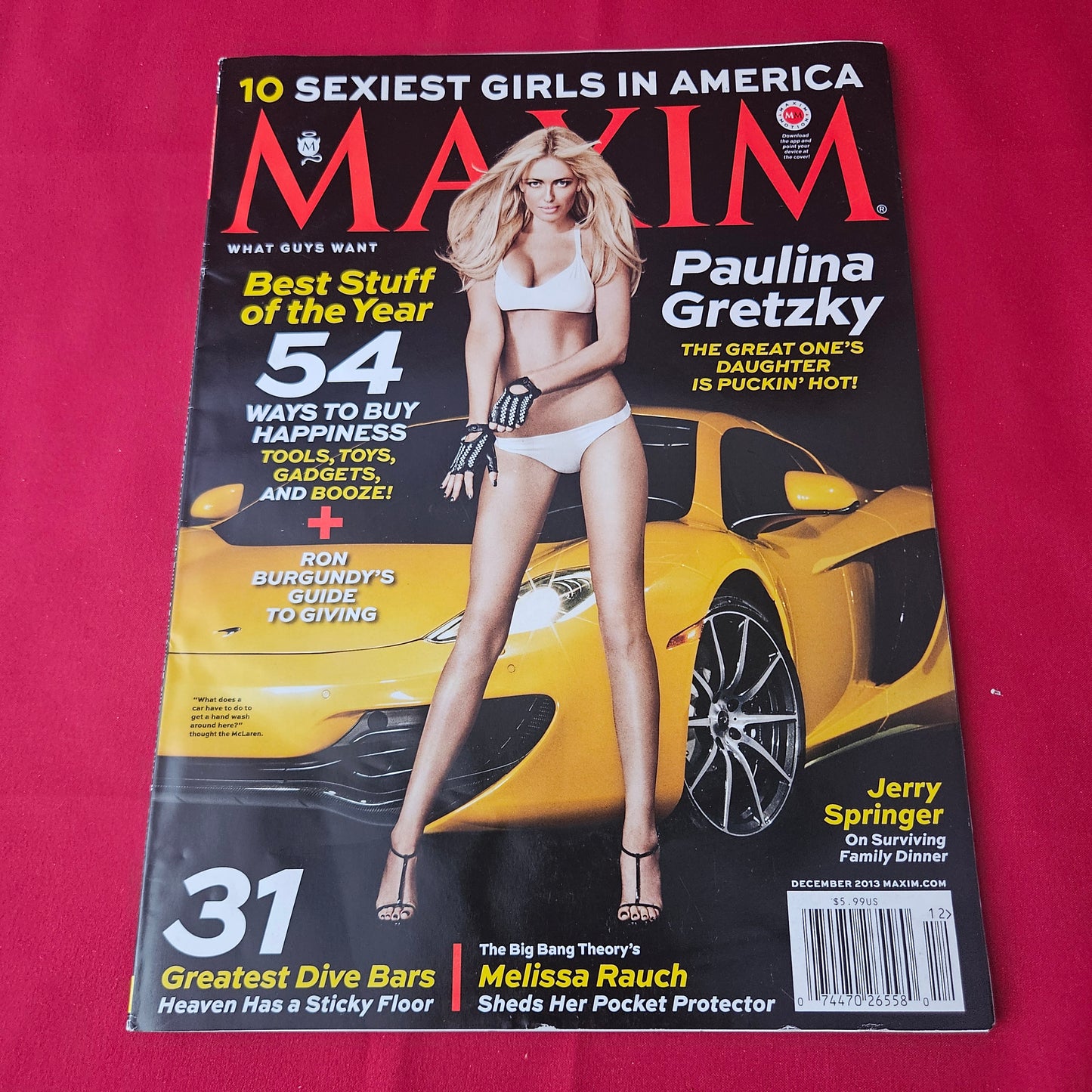 Maxim Magazine December 2013 (1423) Paulina Gretzky Melissa Rauch Jerry Springer Ron Burgundy