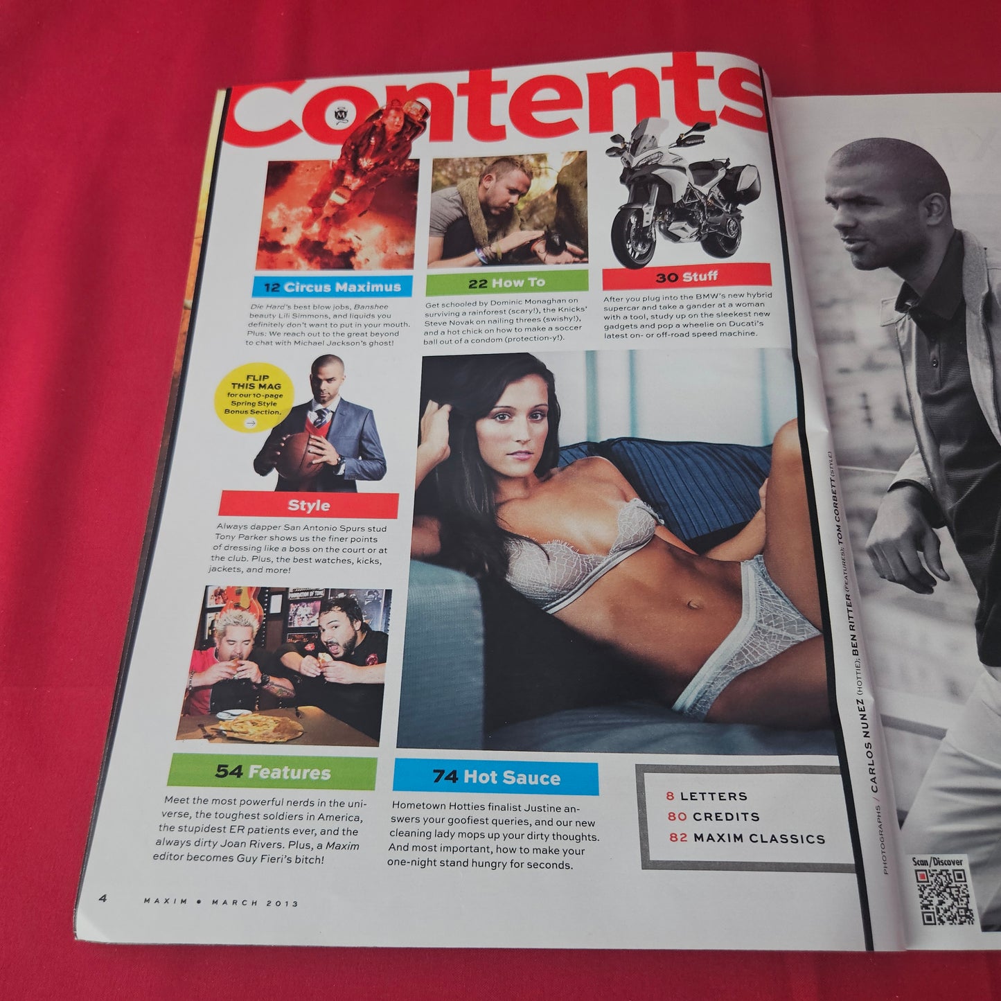 Maxim Magazine March 2013 (1423) Elisha Cuthbert Michael Jackson Guy Fieri Jimmy Fallon Anne V