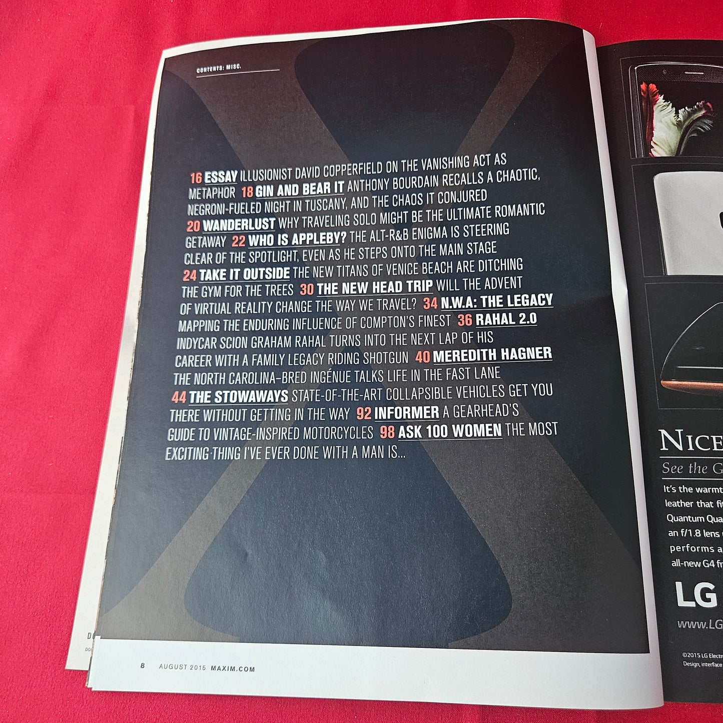 Maxim Magazine August 2015 (1423) Emily DiDonato Jamie Bell Anthony Bourdain David Copperfield NWA