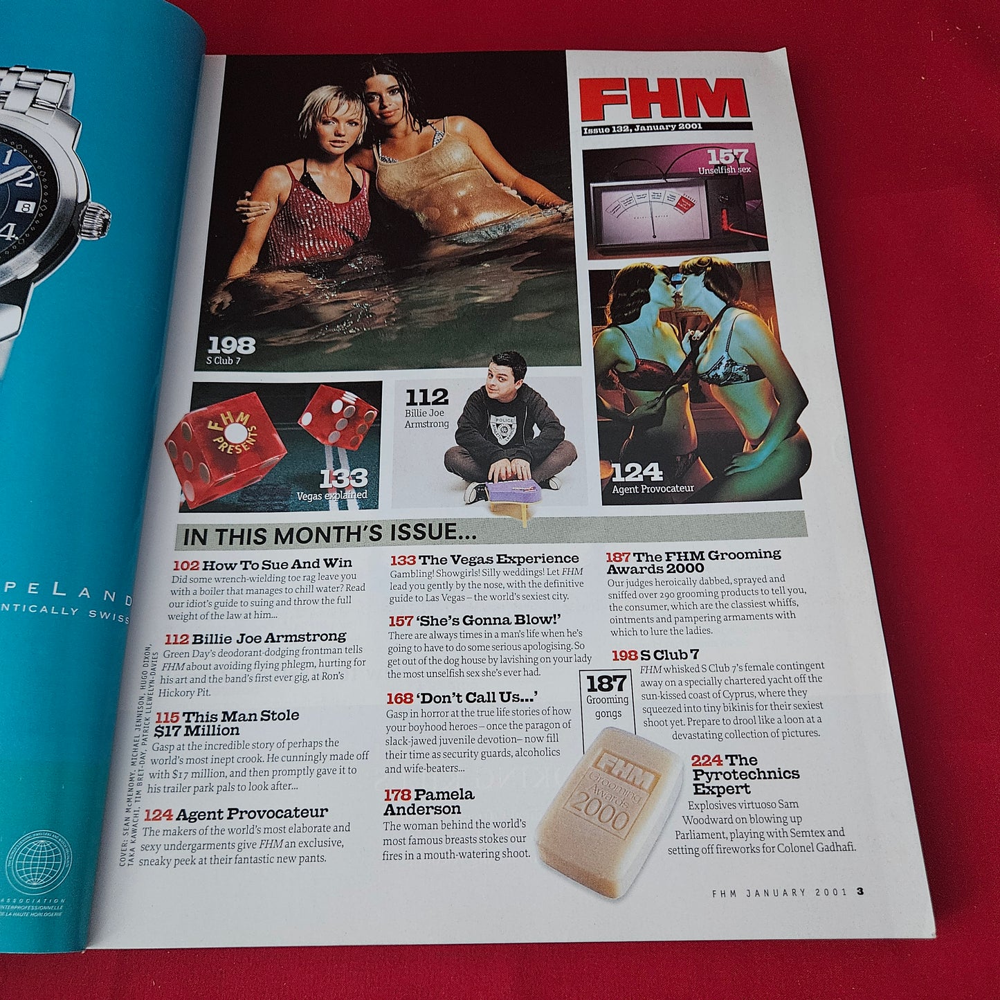 FHM Magazine January 2001 (1425) Rachel Stevens S Club 7 Pamela Anderson Billie Joe Armstrong