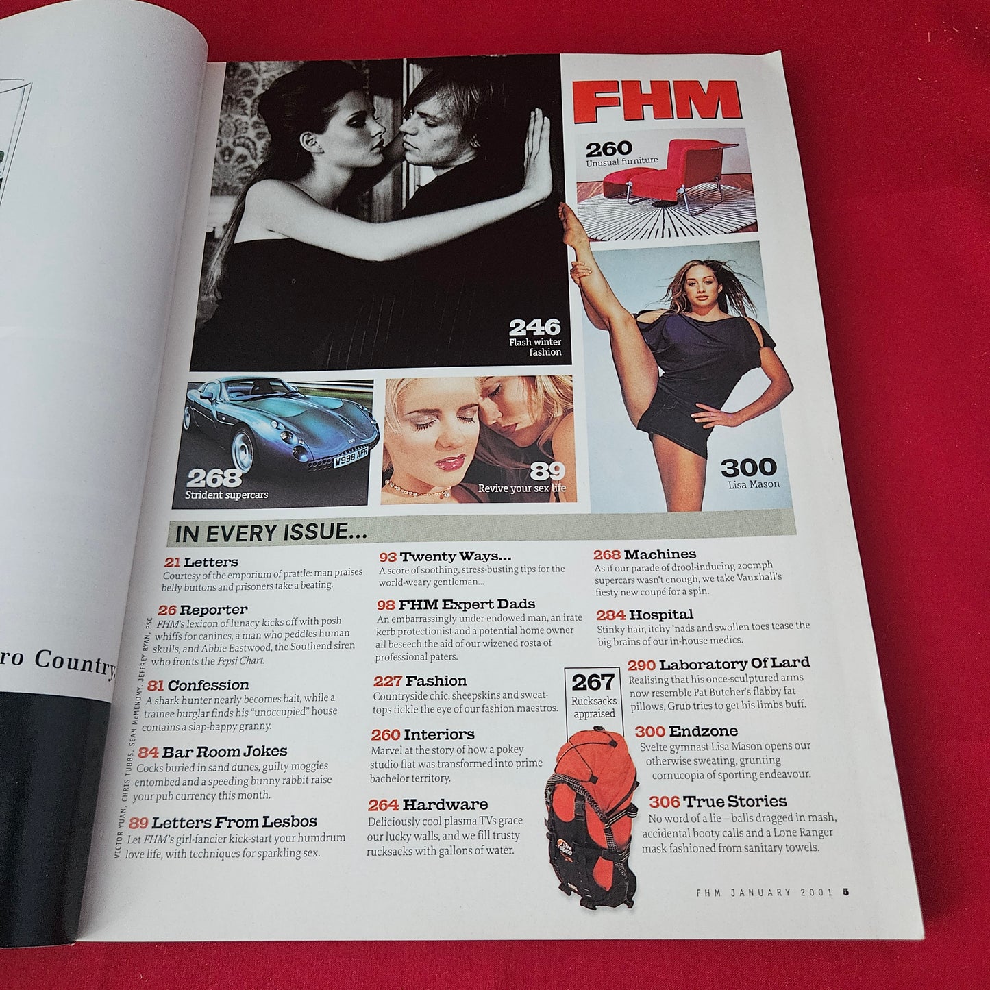 FHM Magazine January 2001 (1425) Rachel Stevens S Club 7 Pamela Anderson Billie Joe Armstrong