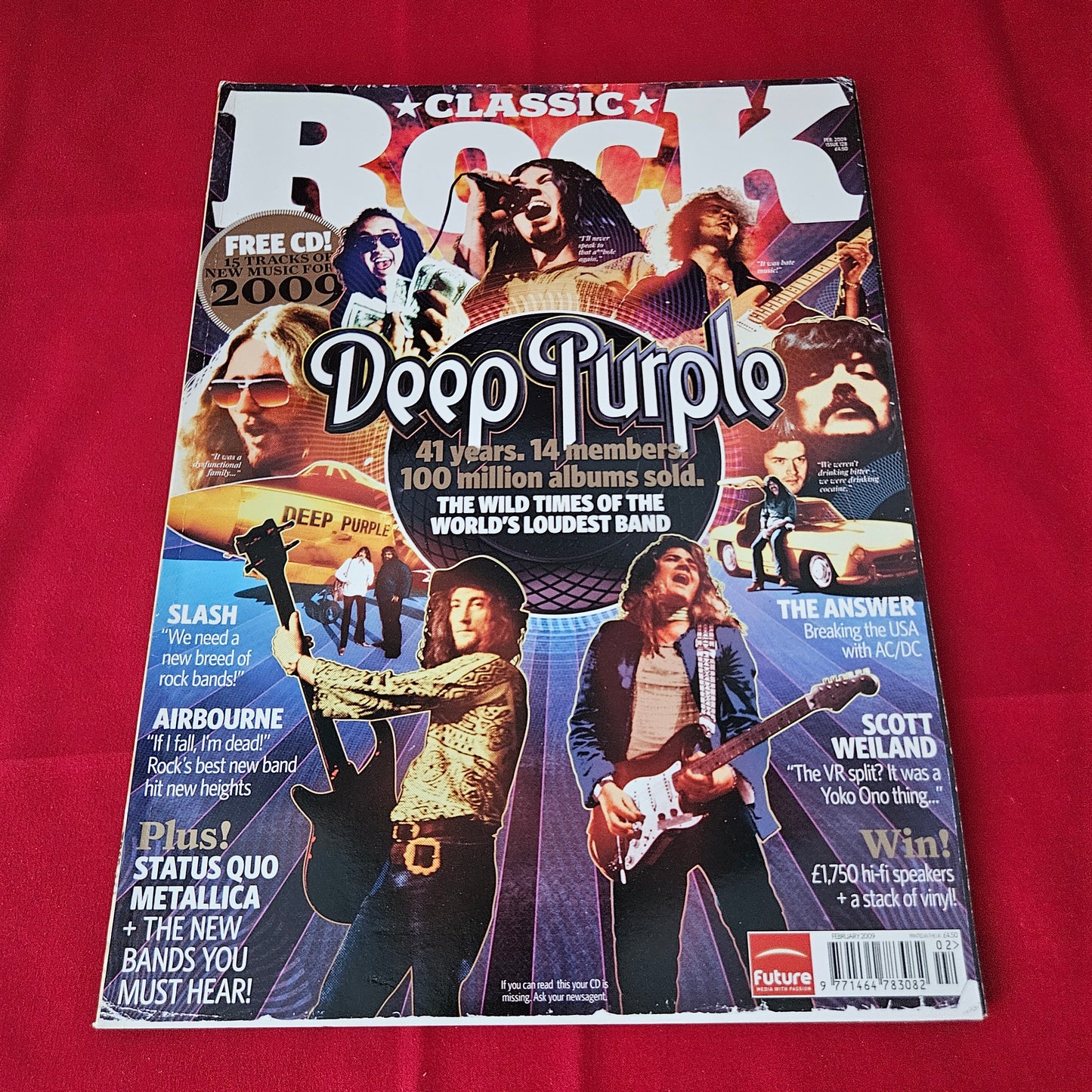 Classic Rock Magazine February 2009 (1426) Deep Purple Slash Scott Weiland Metallica Status Quo