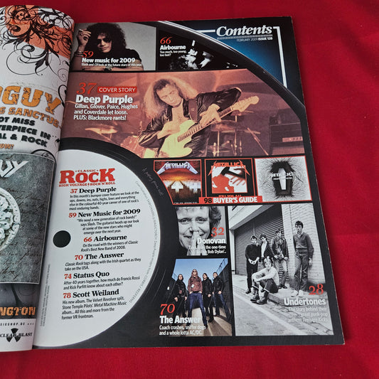 Classic Rock Magazine February 2009 (1426) Deep Purple Slash Scott Weiland Metallica Status Quo