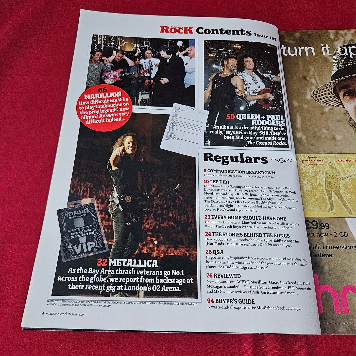 Classic Rock Magazine November 2008 (1426) AC/DC Angus Young Brian Johnson Metallica Marillion