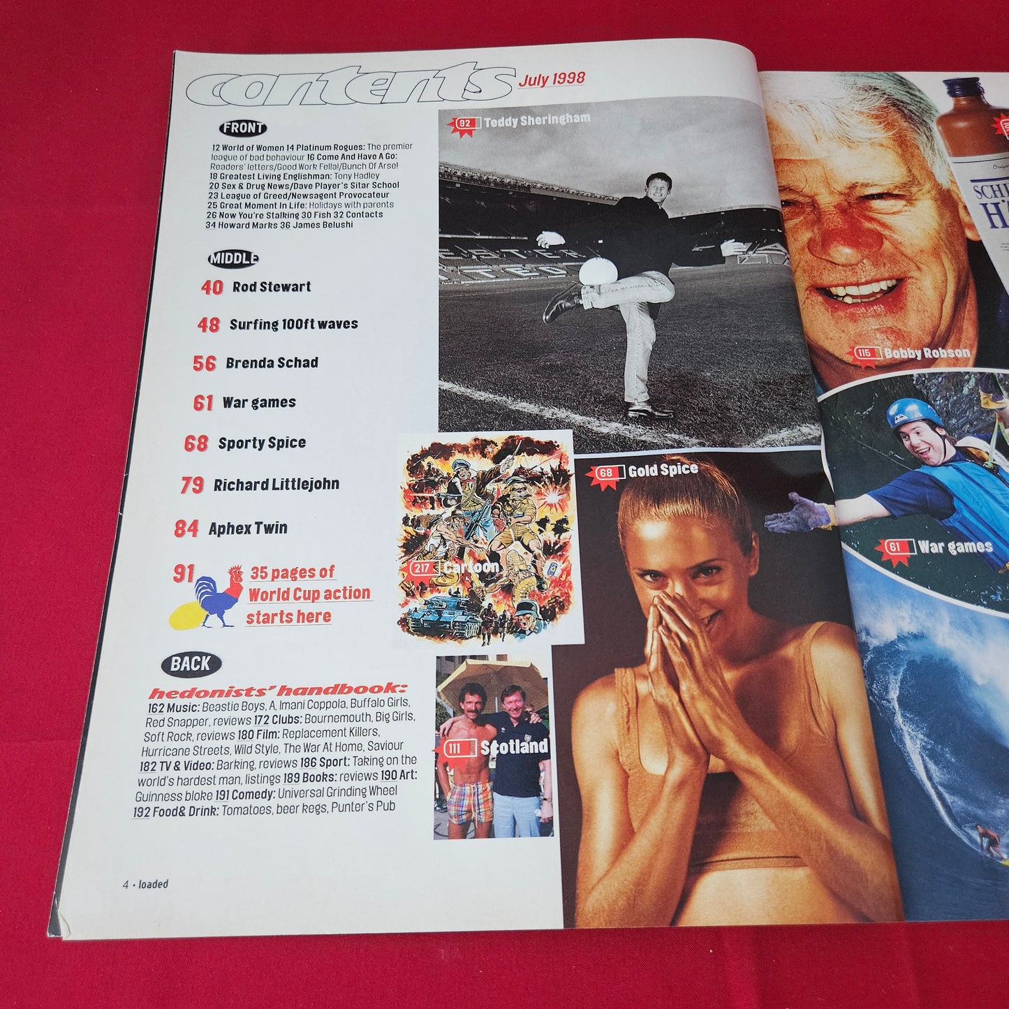 Loaded Magazine July 1998 (1427) Mel C Rod Stewart Teddy Sheringham Bobby Robson Aphex Twi