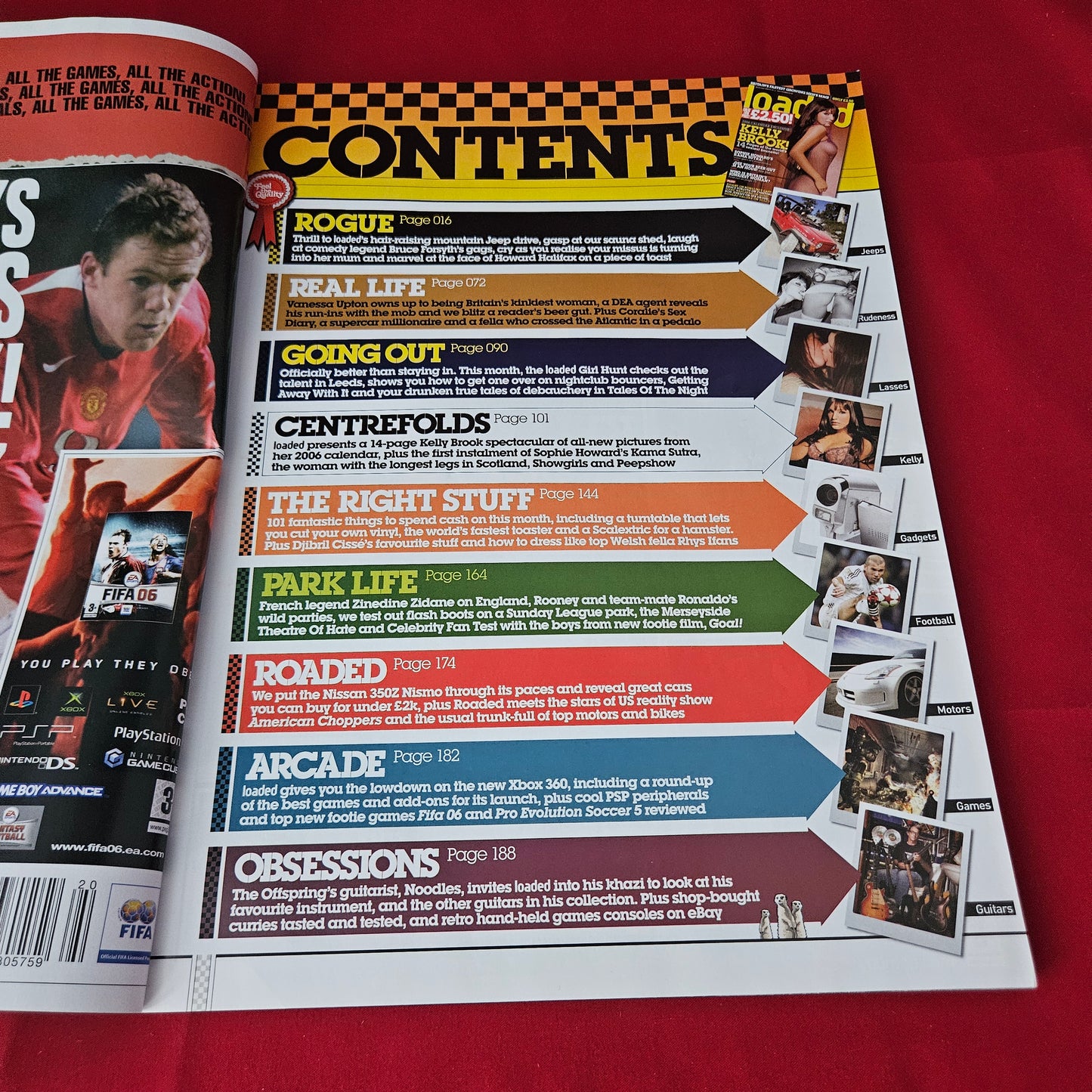 Loaded Magazine November 2005 (1427) Kelly Brook Sophie Howard Zidane Mark Wahlberg Ron Jeremy