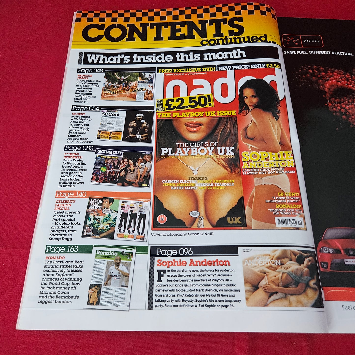 Loaded Magazine October 2005 (1427) Sophie Anderton Carmen Electra Pamela Anderson 50 Cent Ronaldo
