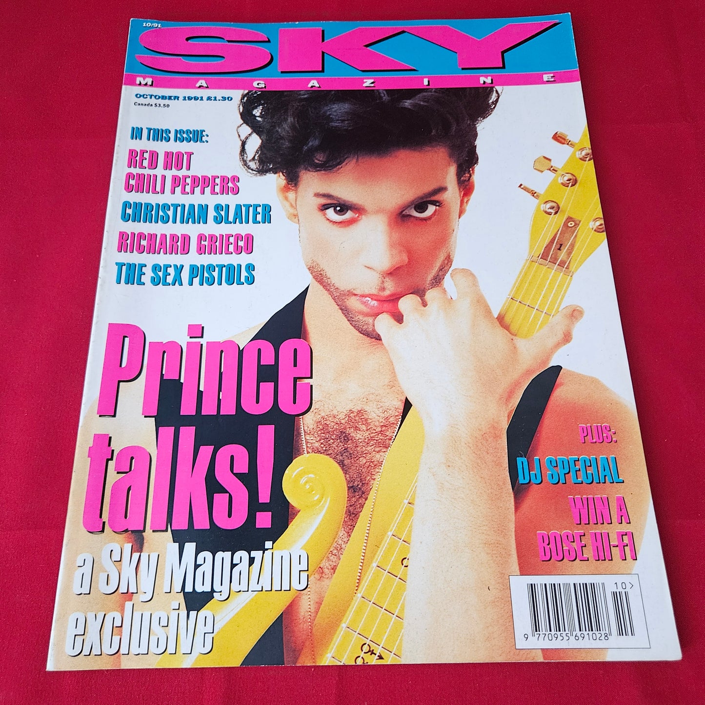 Sky Magazine October 1991 (1428) Prince Christian Slater Red Hot Chili Peppers