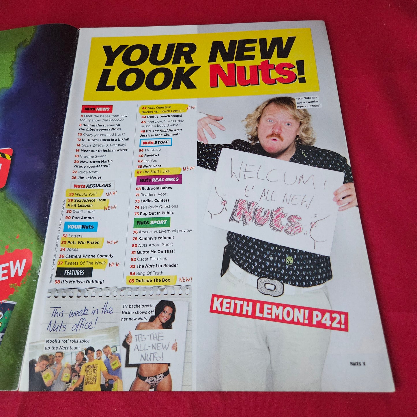 Nuts Magazine 19-25 August 2011 (1429) POSTER Jessica-Jane Clement Keith Lemon
